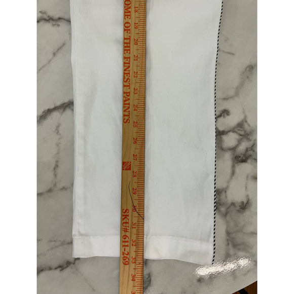 Territories New Frontier Pants with Nautical Trim in White, Size 6 - Picture 10 of 10